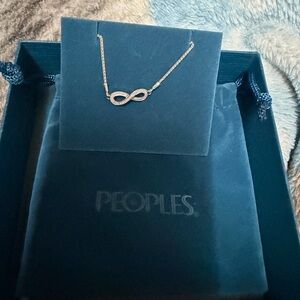 Peoples Silver Infinity Bracelet